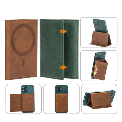 Cartera Magnética de Cuero MagSafe – Funda Protectora iPhone 14 al 16 Pro/Max