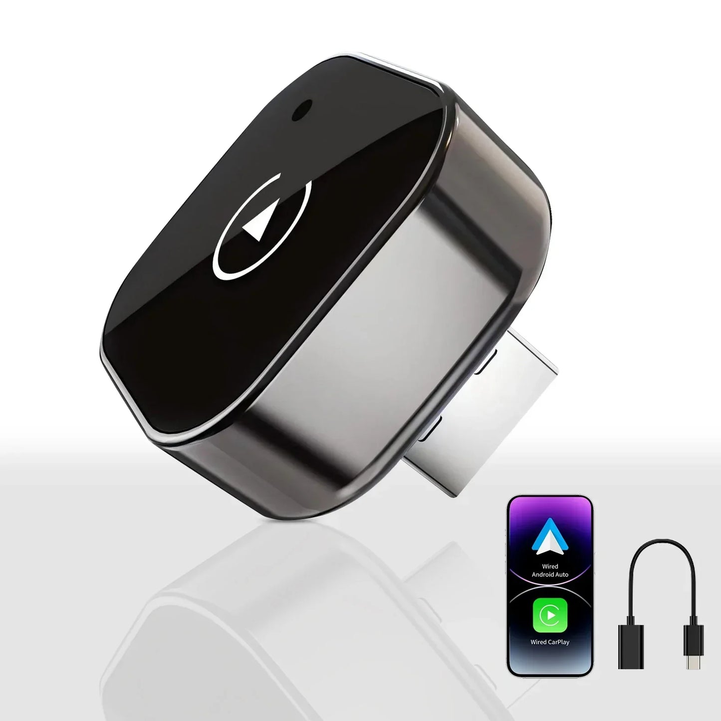Adaptador CarPlay y Android Auto Inalámbrico – Compatible con el 99% de los Coches con CarPlay por Cable