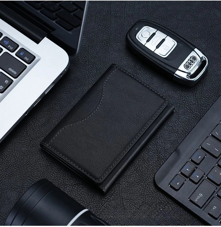 Cartera Magnética de Cuero MagSafe – Funda Protectora iPhone 14 al 16 Pro/Max